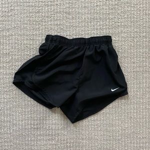black nike shorts